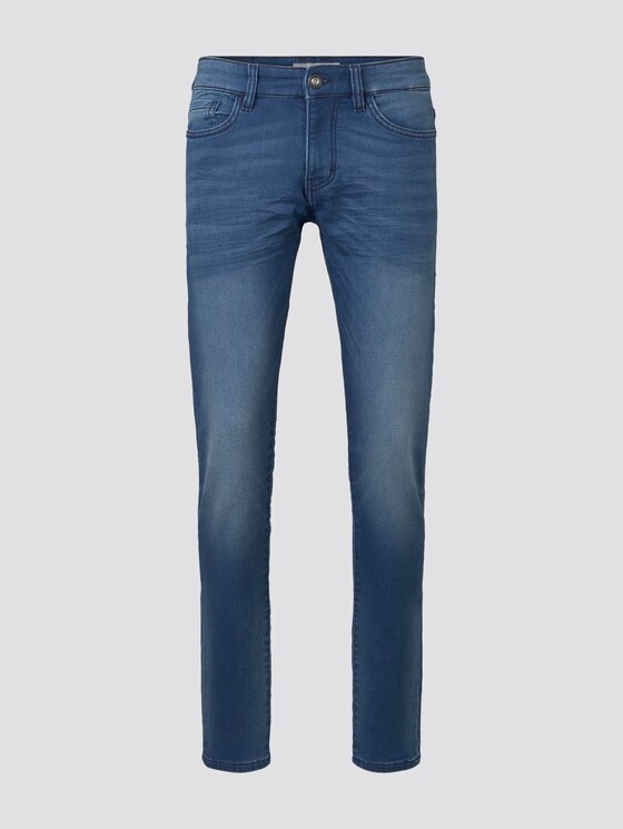 Troy slim jeans in a sweat look - Men - mid stone wash denim Troy slim jeans in a sweat look - Men - mid stone wash denim - 7 - TOM TAILOR