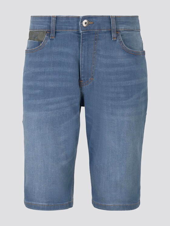 Josh Regular Slim Jeans-Shorts mit Superstretch - Männer - mid stone bright blue denim Josh Regular Slim Jeans-Shorts mit Superstretch - Männer - mid stone bright blue denim - 7 - TOM TAILOR