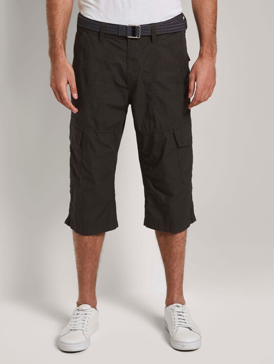 Cargo Bermuda-Shorts mit Gürtel - Männer - Phanton Dark Grey Cargo Bermuda-Shorts mit Gürtel - Männer - Phanton Dark Grey - 1 - TOM TAILOR