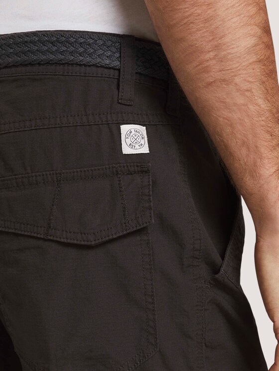 Cargo Bermuda-Shorts mit Gürtel - Männer - Phanton Dark Grey Cargo Bermuda-Shorts mit Gürtel - Männer - Phanton Dark Grey - 10 - TOM TAILOR