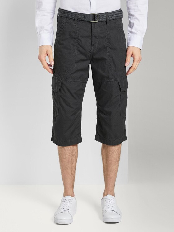 Cargo Bermuda-Shorts mit Gürtel - Männer - black rhomb design Cargo Bermuda-Shorts mit Gürtel - Männer - black rhomb design - 1 - TOM TAILOR