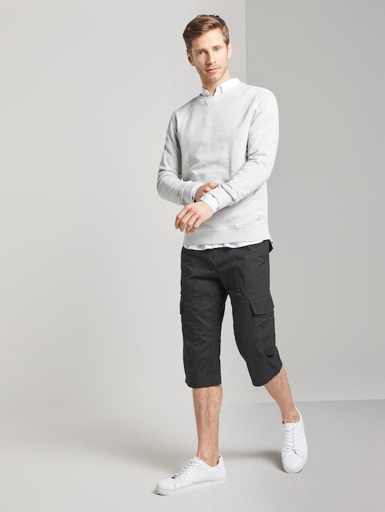 Cargo Bermuda-Shorts mit Gürtel - Männer - black rhomb design Cargo Bermuda-Shorts mit Gürtel - Männer - black rhomb design - 3 - TOM TAILOR