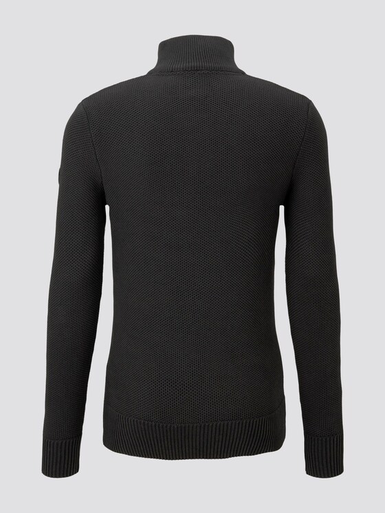 Pullover mit Stehkragen - Männer - Black Pullover mit Stehkragen - Männer - Black - 8 - TOM TAILOR