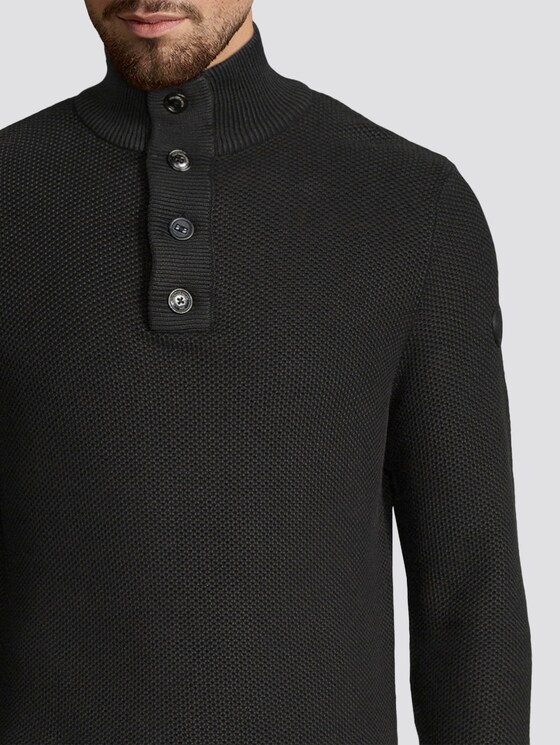 Pullover mit Stehkragen - Männer - Black Pullover mit Stehkragen - Männer - Black - 9 - TOM TAILOR