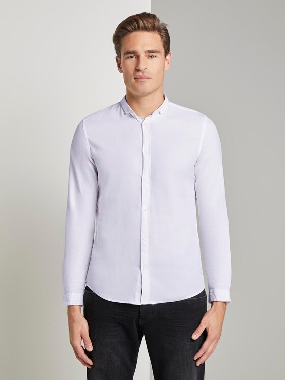 strukturiertes Hemd - Männer - White strukturiertes Hemd - Männer - White - 1 - TOM TAILOR