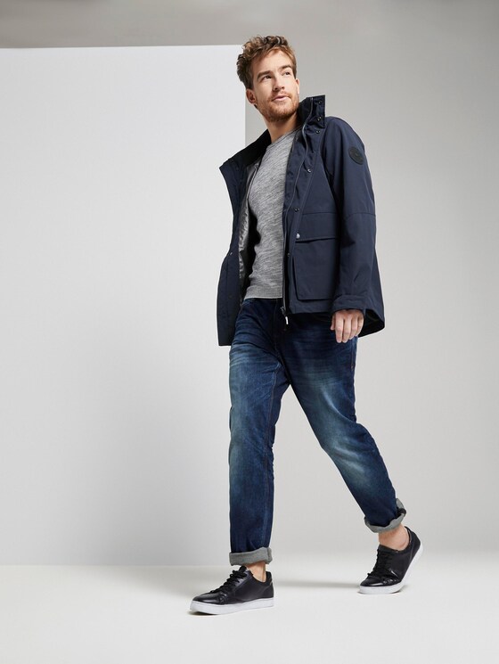 Fein gestreifter Pullover - Männer - grey shades mouline Fein gestreifter Pullover - Männer - grey shades mouline - 3 - TOM TAILOR