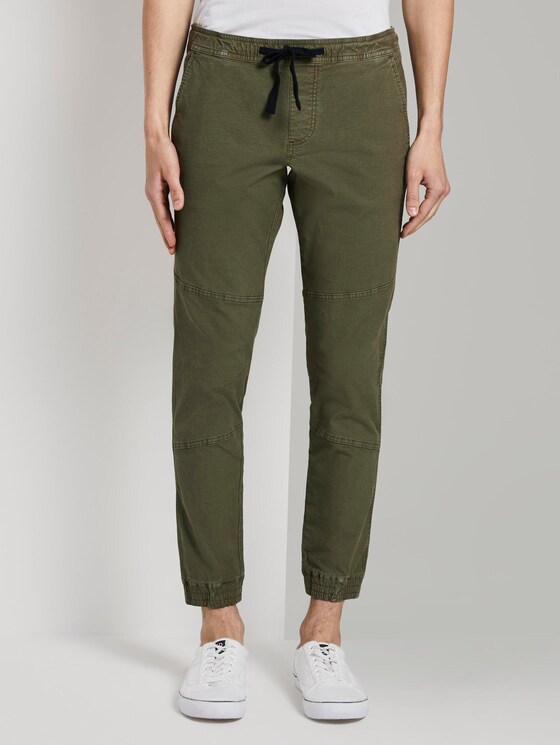 Slim Cargo Joggerfit Hose - Männer - Dry Greyish Olive Slim Cargo Joggerfit Hose - Männer - Dry Greyish Olive - 1 - TOM TAILOR Denim