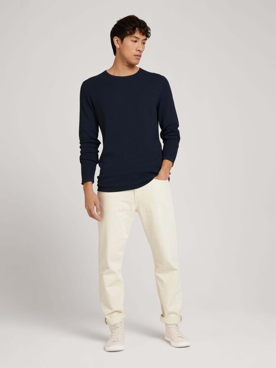 Strukturierter Pullover - Männer - Blueish Grey Strukturierter Pullover - Männer - Blueish Grey - 3 - TOM TAILOR Denim
