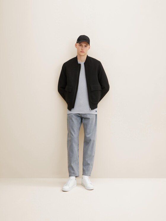 Strukturierter Pullover - Männer - lava stone grey melange Strukturierter Pullover - Männer - lava stone grey melange - 3 - TOM TAILOR Denim