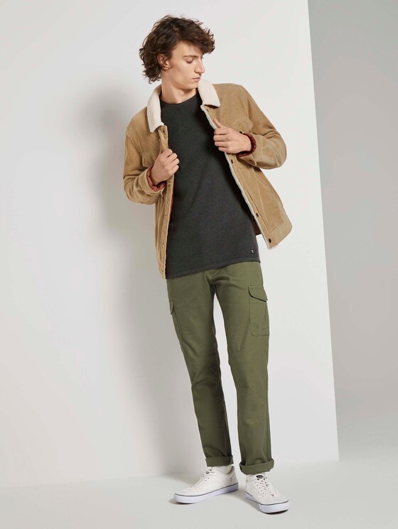 Strukturierter Pullover - Männer - dim anthracite melange Strukturierter Pullover - Männer - dim anthracite melange - 3 - TOM TAILOR Denim