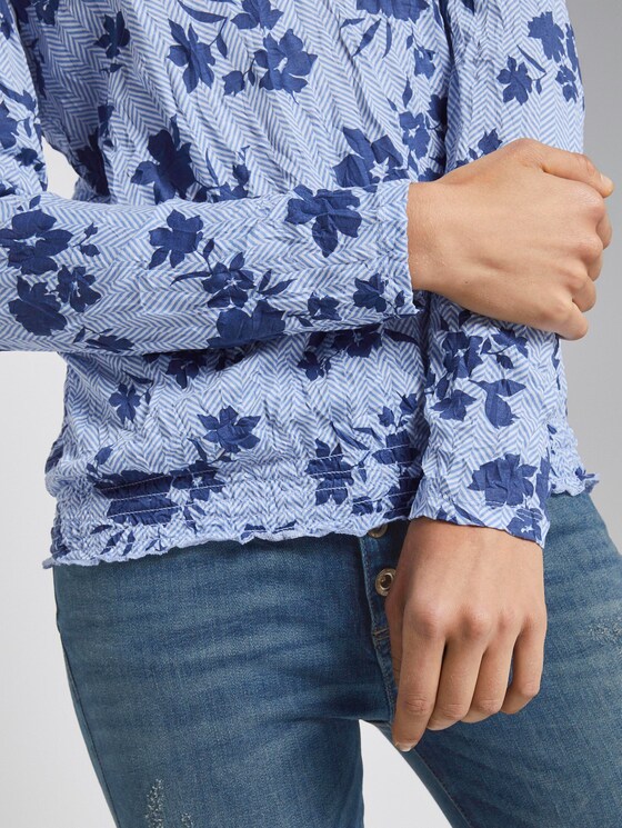 Blusenshirt mit Print - Frauen - blue navy floral design Blusenshirt mit Print - Frauen - blue navy floral design - 9 - TOM TAILOR