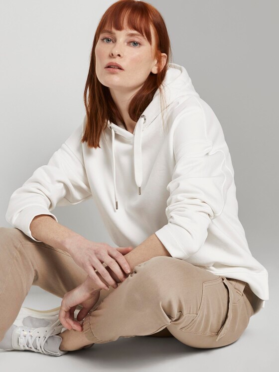 Oversized Hoodie - Frauen - Whisper White Oversized Hoodie - Frauen - Whisper White - 5 - TOM TAILOR