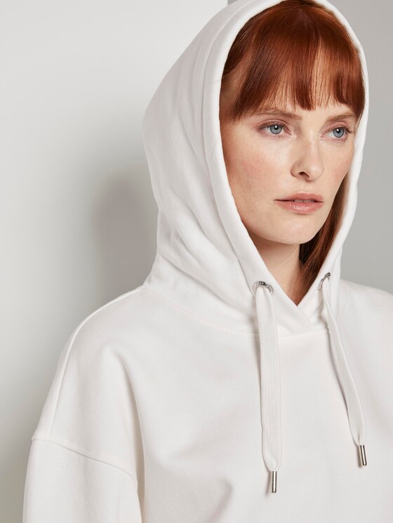 Oversized Hoodie - Frauen - Whisper White Oversized Hoodie - Frauen - Whisper White - 9 - TOM TAILOR