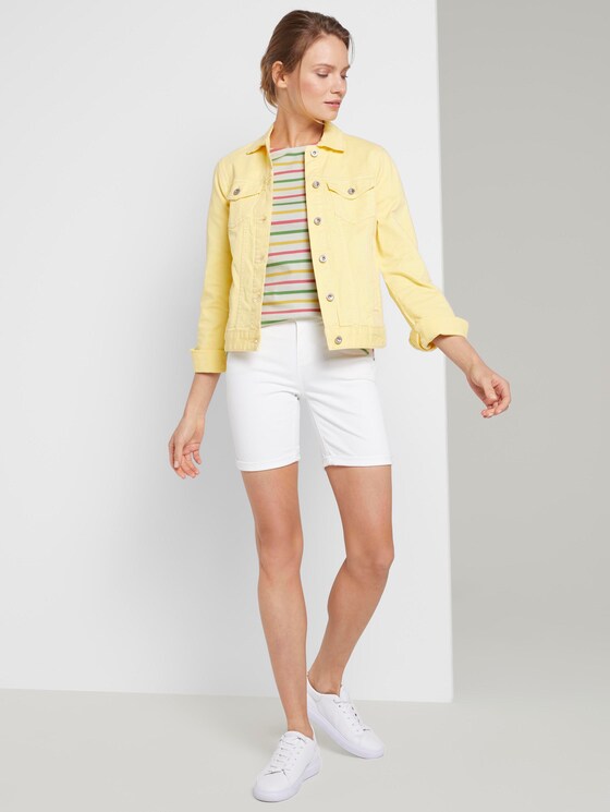 Buntes T-Shirt mit Streifen - Frauen - offwhite multicolor stripe Buntes T-Shirt mit Streifen - Frauen - offwhite multicolor stripe - 3 - TOM TAILOR