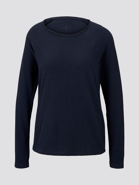 Schlichtes Jersey Langarmshirt - Frauen - Sky Captain Blue Schlichtes Jersey Langarmshirt - Frauen - Sky Captain Blue - 7 - TOM TAILOR