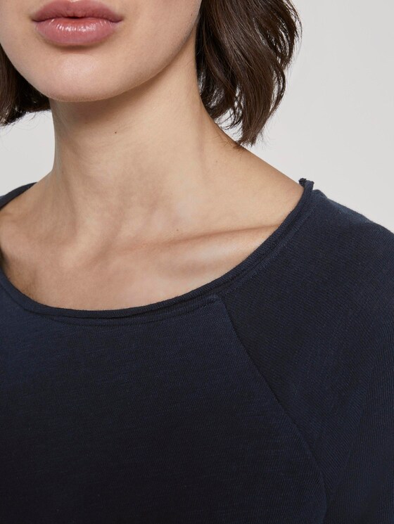 Schlichtes Jersey Langarmshirt - Frauen - Sky Captain Blue Schlichtes Jersey Langarmshirt - Frauen - Sky Captain Blue - 9 - TOM TAILOR