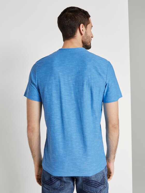 Gestreiftes Henley-T-Shirt - Männer - blue fine stripe Gestreiftes Henley-T-Shirt - Männer - blue fine stripe - 2 - TOM TAILOR