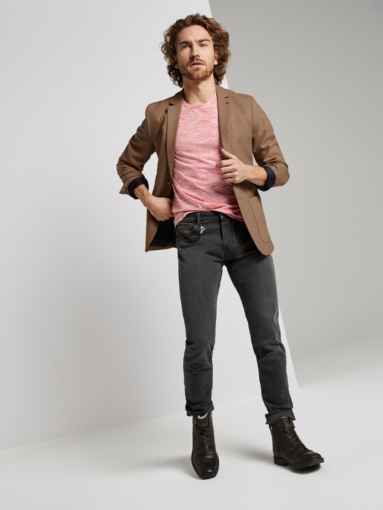 Basic Two-Tone T-Shirt - Männer - red offwhite streaky inject Basic Two-Tone T-Shirt - Männer - red offwhite streaky inject - 3 - TOM TAILOR