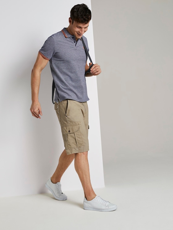 Poloshirt in Two-Tone Optik - Männer - navy two tone pique Poloshirt in Two-Tone Optik - Männer - navy two tone pique - 3 - TOM TAILOR