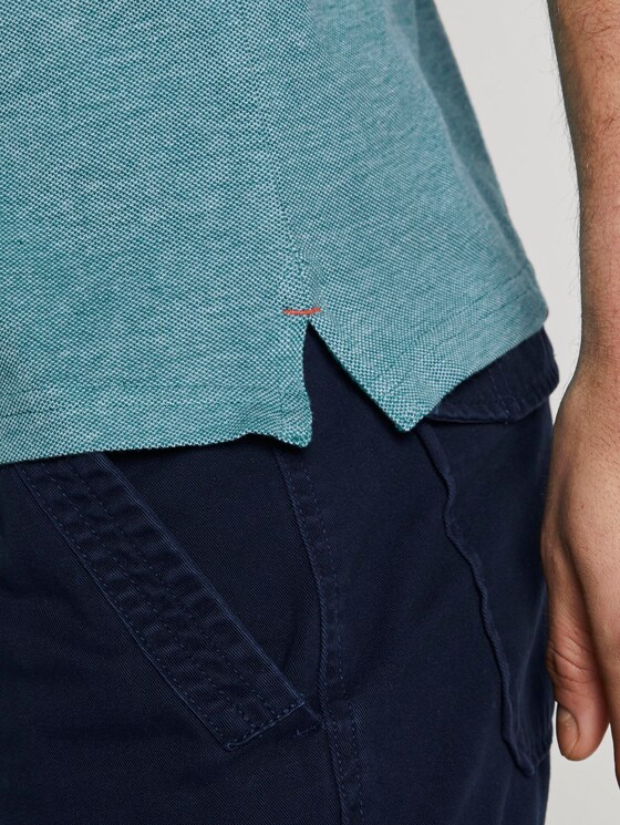 Poloshirt in Two-Tone Optik - Männer - green two tone pique Poloshirt in Two-Tone Optik - Männer - green two tone pique - 9 - TOM TAILOR