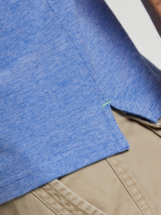 Poloshirt in Two-Tone Optik - Männer - blue two tone pique Poloshirt in Two-Tone Optik - Männer - blue two tone pique - 10 - TOM TAILOR