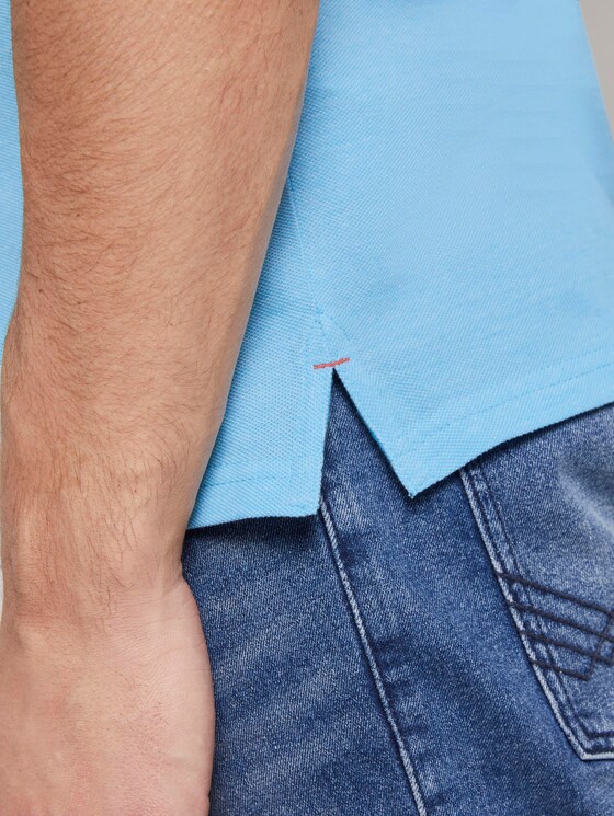 Poloshirt in Two-Tone Optik - Männer - teal two tone pique Poloshirt in Two-Tone Optik - Männer - teal two tone pique - 10 - TOM TAILOR