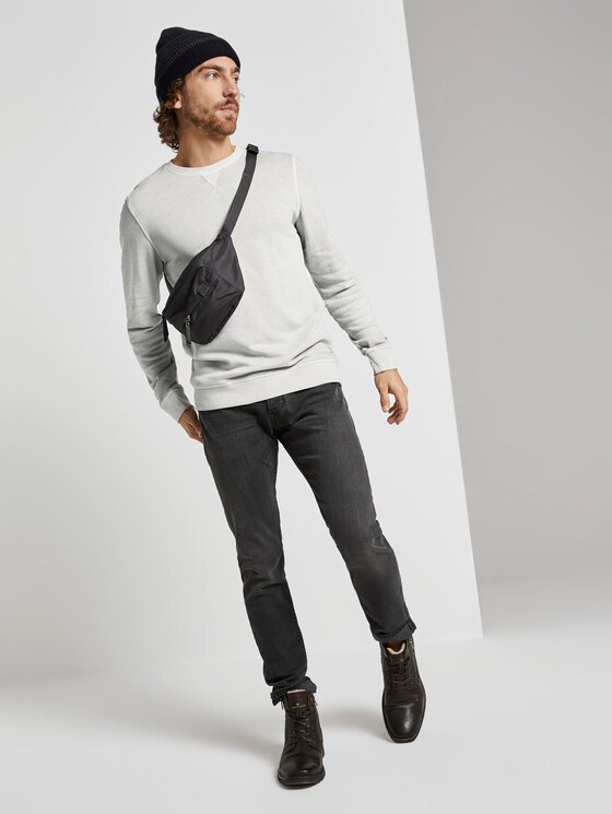 simple sweatshirt - Men - Silver Grey simple sweatshirt - Men - Silver Grey - 3 - TOM TAILOR