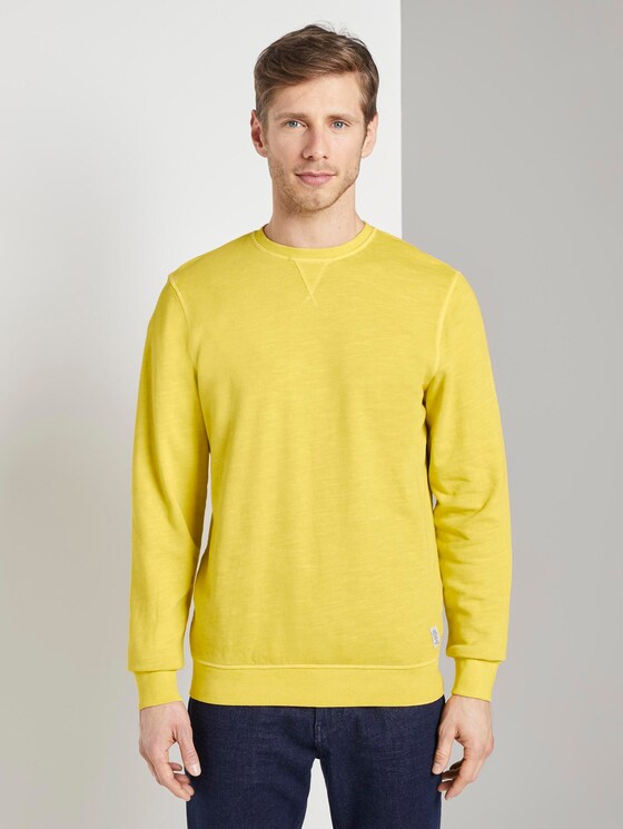 schlichtes Sweatshirt - Männer - Californian Yellow schlichtes Sweatshirt - Männer - Californian Yellow - 1 - TOM TAILOR