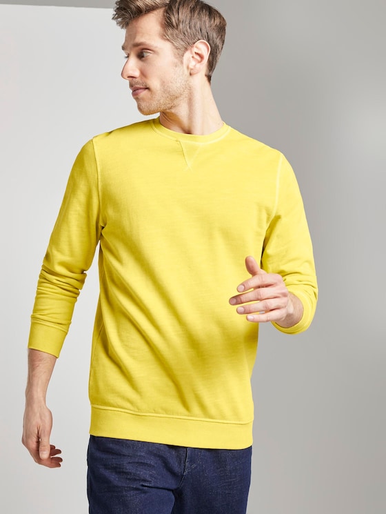 schlichtes Sweatshirt - Männer - Californian Yellow schlichtes Sweatshirt - Männer - Californian Yellow - 5 - TOM TAILOR