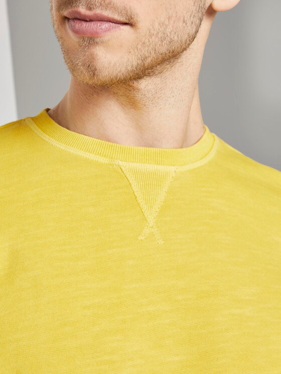 schlichtes Sweatshirt - Männer - Californian Yellow schlichtes Sweatshirt - Männer - Californian Yellow - 9 - TOM TAILOR