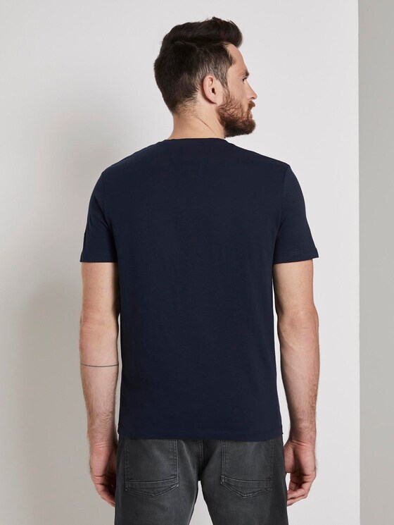 T-shirt with a print - Men - Sky Captain Blue T-shirt with a print - Men - Sky Captain Blue - 2 - TOM TAILOR