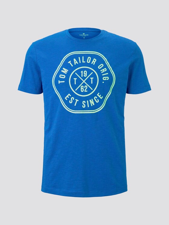 T-Shirt mit Print - Männer - victory blue T-Shirt mit Print - Männer - victory blue - 7 - TOM TAILOR