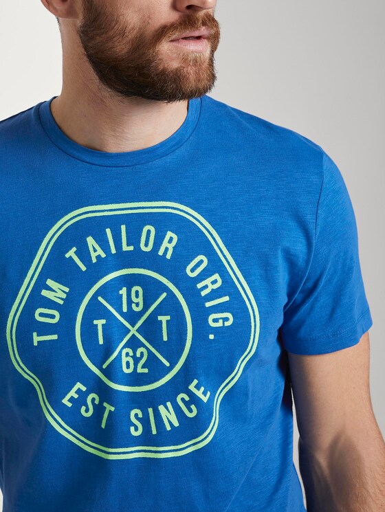 T-Shirt mit Print - Männer - victory blue T-Shirt mit Print - Männer - victory blue - 9 - TOM TAILOR