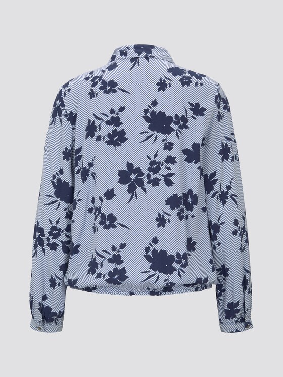 Bluse mit Blumen-Print - Frauen - blue navy floral design Bluse mit Blumen-Print - Frauen - blue navy floral design - 8 - TOM TAILOR