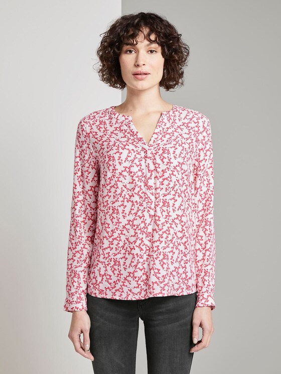 Bluse mit Blumenmuster - Frauen - pink flowery design Bluse mit Blumenmuster - Frauen - pink flowery design - 1 - TOM TAILOR