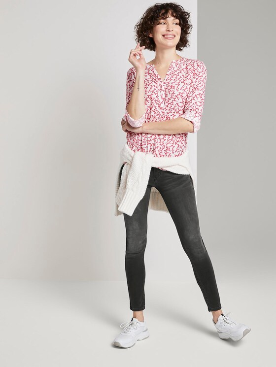 Bluse mit Blumenmuster - Frauen - pink flowery design Bluse mit Blumenmuster - Frauen - pink flowery design - 3 - TOM TAILOR