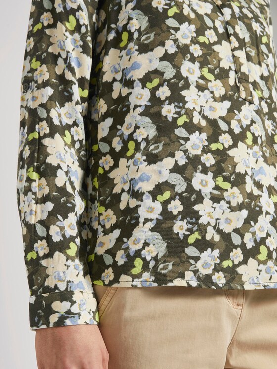 Bluse mit Blumenmuster - Frauen - small khaki floral design Bluse mit Blumenmuster - Frauen - small khaki floral design - 10 - TOM TAILOR