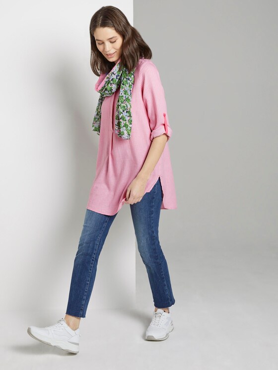 Lange blouse - Vrouwen - pink white thin stripe Lange blouse - Vrouwen - pink white thin stripe - 3 - TOM TAILOR