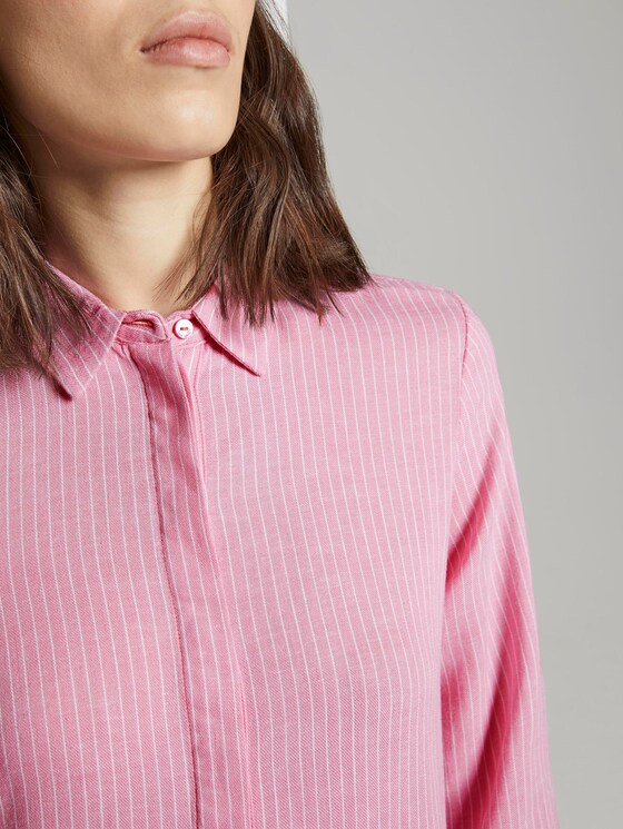 Lange blouse - Vrouwen - pink white thin stripe Lange blouse - Vrouwen - pink white thin stripe - 9 - TOM TAILOR