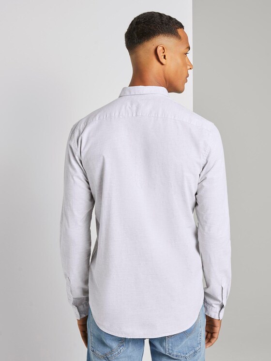 Mélange shirt - Men - Morning Grey Mélange shirt - Men - Morning Grey - 2 - TOM TAILOR Denim