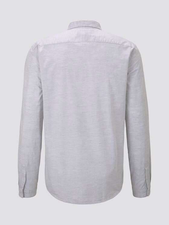 Mélange shirt - Men - Morning Grey Mélange shirt - Men - Morning Grey - 8 - TOM TAILOR Denim