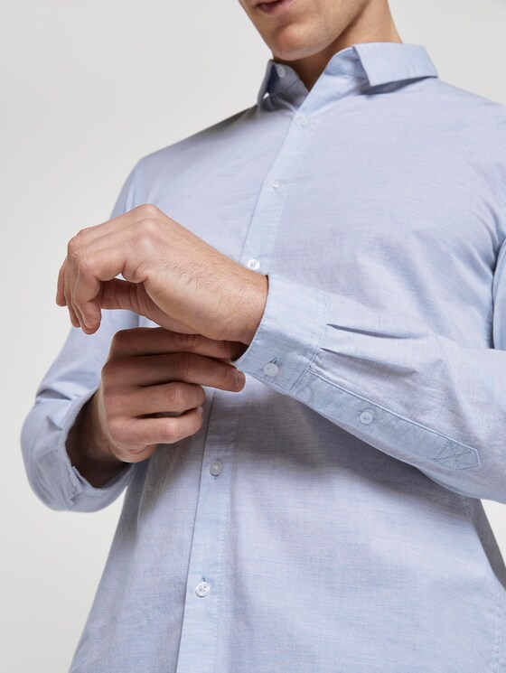 Mélange overhemd - Mannen - Light Blue Mélange overhemd - Mannen - Light Blue - 10 - TOM TAILOR Denim