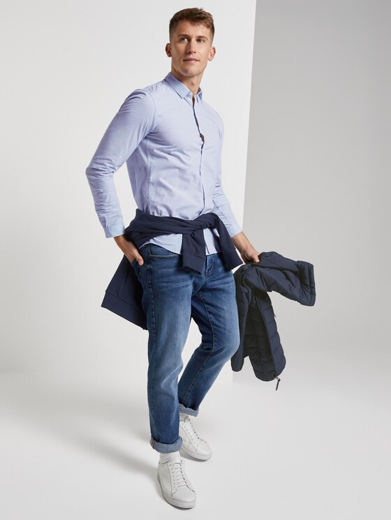 Mélange overhemd - Mannen - Light Blue Mélange overhemd - Mannen - Light Blue - 3 - TOM TAILOR Denim