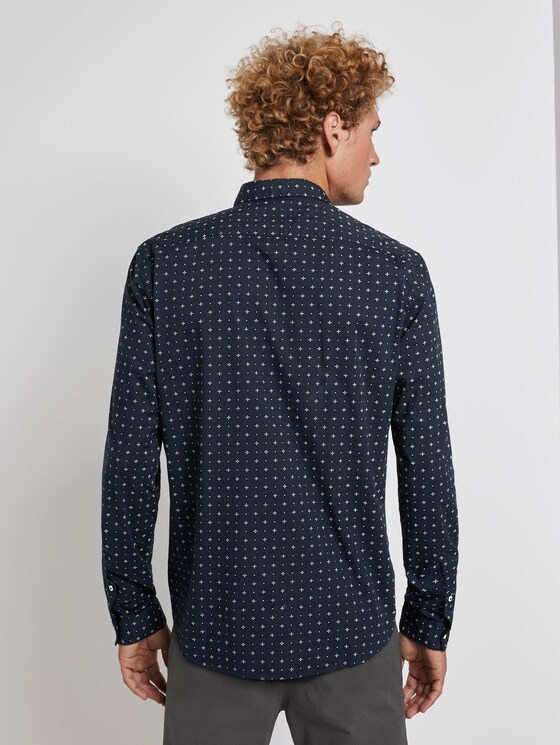 Gemustertes Hemd - Männer - navy minimal aop Gemustertes Hemd - Männer - navy minimal aop - 2 - TOM TAILOR Denim