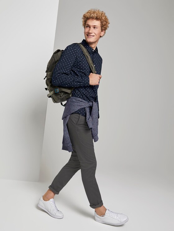Gemustertes Hemd - Männer - navy minimal aop Gemustertes Hemd - Männer - navy minimal aop - 3 - TOM TAILOR Denim