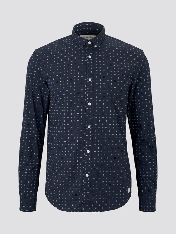 Gemustertes Hemd - Männer - navy minimal aop Gemustertes Hemd - Männer - navy minimal aop - 7 - TOM TAILOR Denim