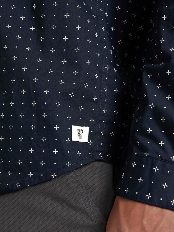 Gemustertes Hemd - Männer - navy minimal aop Gemustertes Hemd - Männer - navy minimal aop - 9 - TOM TAILOR Denim