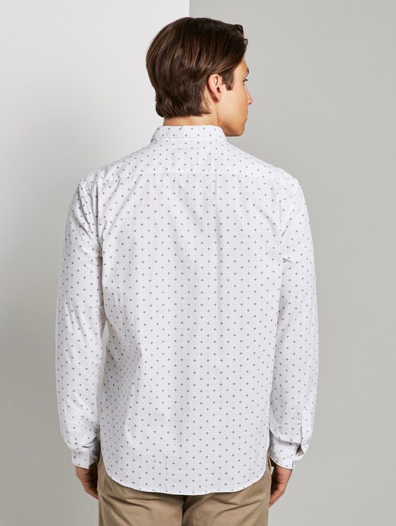 Gemustertes Hemd - Männer - white minimal aop Gemustertes Hemd - Männer - white minimal aop - 2 - TOM TAILOR Denim