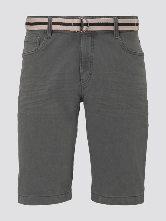 Josh Regular Slim Jeans-Shorts mit Gürtel - Männer - Tarmac Grey Josh Regular Slim Jeans-Shorts mit Gürtel - Männer - Tarmac Grey - 7 - TOM TAILOR