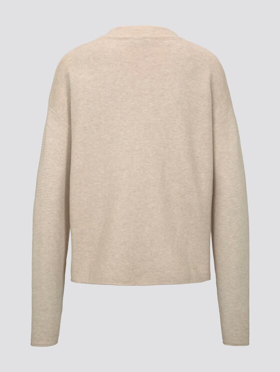 Gebreide trui met textuur - Vrouwen - desert sand melange Gebreide trui met textuur - Vrouwen - desert sand melange - 8 - TOM TAILOR